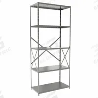 HALLOWELL Metal Shelving: Standalone, Medium-Duty, 36 in x 18 in, 84 in Overall Ht, 5 Shelves (MPN F5510-18HG). Key specifications — Frame Material: Steel; Shelving Material: Steel; Assembled: Unassembled; Color: Gray; Brand: HALLOWELL.