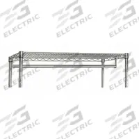 QUANTUM STORAGE SYSTEMS Shelf Hanger/Rail Rod: 36 in W x 1 in H, Steel, Stainless Steel, Silver (MPN GR36S). Key specifications — Brand: QUANTUM STORAGE SYSTEMS; Material: Steel; Finish: Stainless Steel; Color: Silver.