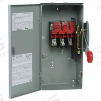 EATON Safety Switch: Non-Fusible, 30 A, Three Phase, 600V AC, Galvanized Steel, Indoor/Outdoor (MPN DH361URK). Key specifications — attr867131: EATON.