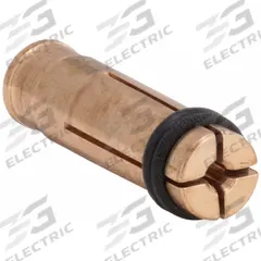 PRO WELD Collet: For #4 (12 ga) Stud Dia, For 1/4 in to 1 1/4 in Stud Lg (MPN CDB-010). Key specifications — Material: Copper; Manufacturer Part Number: CDB-010; Brand: PRO WELD.
