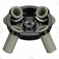 HERMLE Laboratory Rotor: Centrifuges, Rotor, 4 3/4 in Overall Dia, Swing-Out, (4) 30 mL, 3,437 x g (MPN Z287-0430H). Key specifications — attr1025137: Centrifuges; attr1031088: HERMLE; attr1034077: (4) 30 mL; attr1034079: 3,437 x g.