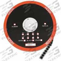 APPROVED VENDOR Hook-and-Loop Fastener: Disc, 1/2 in Overall Dia, Hook, Black, Adhesive, Rubber, Std (MPN 16U755). Key specifications — Brand: APPROVED VENDOR; Material: Nylon.