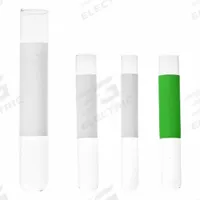 KIMBLE Culture Tube: 3 mL, Culture Tube, 10 mm Body Dia, 75 mm Overall Ht, Colorless, Round (MPN 60A10BZL). Key specifications — Graduated: No; Includes Closure: No; Body Color: Colorless; Brand: KIMBLE; Bottom Shape: Round.