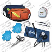 EMS Student Response Kit: 10 Components, Nylon, Fanny Pack, Orange, No Medication Included, Nylon (MPN 544). Key specifications — Brand: EMI; Adhesive Bandages Included: No Adhesive Bandages; Product Type: EMS Student Response Kit; PPE and Disposal Equipment Included: (4) Nitrile Gloves; Oral and Inhalant Medicinals Included: No Oral/Inhalant Medicinals; Tools Included: EMS Shears; Topical Medicinals Included: No Topical Medicinals; Wound Dressings Included: No Wound Dressings.