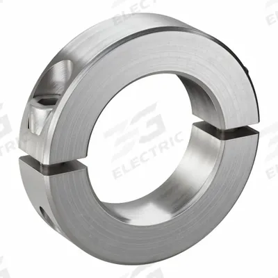 RULAND MANUFACTURING Shaft Collar: 2-Piece, Inch, Round, Clamp-On, 1 11/16 in Bore Dia - Stainless Steel Shaft Collars