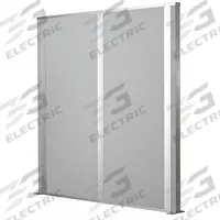PORTA-KING Partition Wall: 8 ft x 10 ft, Vinyl, Gray, Unfinished (MPN FSP108-DW). Key specifications — Frame Material: Aluminum; Finish: Unfinished; Includes Floor Track: Yes; Brand: PORTA-KING.