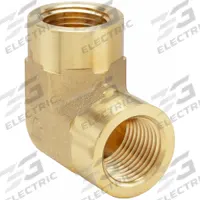 PARKER Metal Pipe Elbow: 90° Elbow, Brass, 1/8 in x 1/8 in, 3,200 psi (MPN 1/8 DD-B). Key specifications — Maximum Operating Pressure: 3,200 psi.