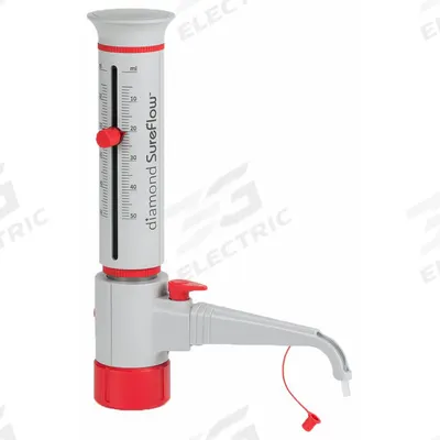 GLOBE SCIENTIFIC Bottle Top Dispenser: 50 mL Volume Capacity - mL, 5 mL – 50 mL - Bottle Top Dispensers