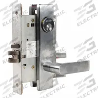 SCHLAGE Door Lockset: Office Lever Locksets, Chrome (MPN L9050P 06L 626 C123). Key specifications — attr1024149: Not Ligature-Resistant; attr1011488: SCHLAGE; attr1024446: F04; attr1011524: Locked/Unlocked; attr1011506: L Rhodes; attr1011485: No; attr1059461: Satin Chromium-Plated : Forged Brass.