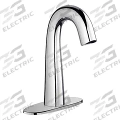 CHICAGO FAUCETS Bathroom Sensor Faucet: EQ High Arc, Cast Brass, Polished Chrome Finish, Centerset (MPN EQ-C12A-11ABCP). Key specifications — Brand: CHICAGO FAUCETS; Includes: Mounting Hardware; Series: EQ High Arc.