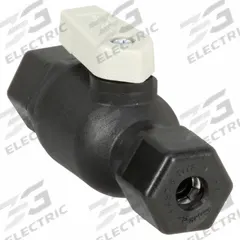 PARKER Manual Two-Way Ball Valve: 1/4 in, Polypropylene, Straight, Sweat x Sweat, One-Piece, Lever (MPN FTPPB4VUC4). Key specifications — Brand: PARKER; Handle: Lever.