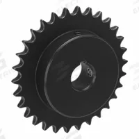 TSUBAKI Single Strand Sprocket: 40, For 1/2 in Chain Pitch, 1 in Bore Dia, 30 Teeth, Steel (MPN 40B30F-1). Key specifications — Brand: TSUBAKI.