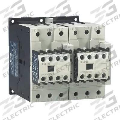 EATON Magnetic Contactor: Reversing, 3 Poles, 3NO Contacts, 40 A - Reversing IEC Contactors