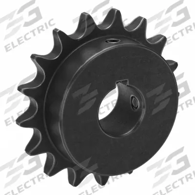 TRITAN Sprocket: 50, For 5/8 in Chain Pitch, 1 in Bore Dia, 17 Teeth, 3.401 in Pitch Dia - Size 50 Fixed-Bore Roller Chain Sprockets