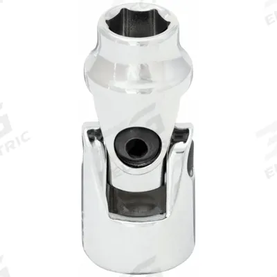 WESTWARD Flex Socket: 3/8 in Drive Size, 9 mm Socket Size, 6-Point, Std, Chrome - 3/8" Drive Metric Flex Sockets