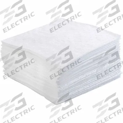 BRADY SPC ABSORBENTS Sorbent Pad: 104 oz Volume Absorbed Per Pad, Polypropylene, White, Box - Sorbent Pads