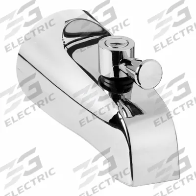 KISSLER Tub Diverter Spout: 3/4 in Connection Size, IPS Connection - Bathtub Spouts with Quarter-Turn Diverters