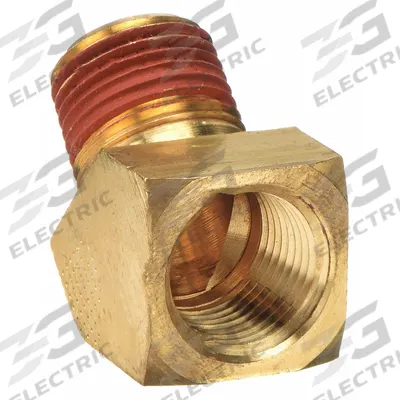 PARKER Metal Pipe Elbow: 45° Elbow, 1/4 in x 1/4 in - Threaded High-Pressure Pipe Fittings with Sealant