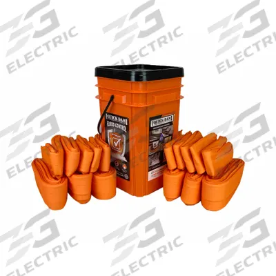 QUICK DAM Flood Barrier Kit: Fresh Water, 4 ft Overall Lg - Water-Activated Indoor Flood Barriers