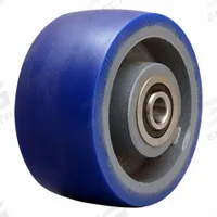HAMILTON Caster Wheel: 6 in Wheel Dia., 3 in Wheel Wd, Polyurethane, 1,800 lb Load Rating, Cast Iron (MPN W-630-SPB-3/4). Key specifications — Brand: HAMILTON; Tread Shape: Ergo-Glide; Wheel/Tread Color: Blue.