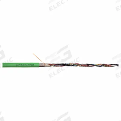 CHAINFLEX Data Cable: 24 AWG, 5 Conductors, Order by the Foot, TPR Jacket - Continuous Flexing Data Cables