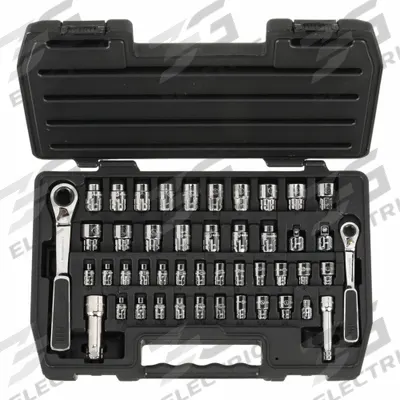 GEARWRENCH Socket Set: 1/4 in, 3/8 in Drive Size, 46 Pieces, (46) 6-Point - SAE & Metric Pass-Through Socket Sets with Drive Tools