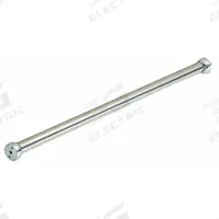 APPROVED VENDOR Shower Curtain Rod: 1 in Overall Wd, Stainless Steel, Chrome-Plated, Wall (MPN 4EEW2). Key specifications — Brand: APPROVED VENDOR; Finish: Chrome-Plated; Material: Stainless Steel; Includes: Mounting Hardware; Mounting Type: Wall.