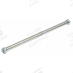 APPROVED VENDOR Shower Curtain Rod: 1 in Overall Wd, Stainless Steel, Chrome-Plated, Wall (MPN 4EEW2). Key specifications — Brand: APPROVED VENDOR; Finish: Chrome-Plated; Material: Stainless Steel; Includes: Mounting Hardware; Mounting Type: Wall.