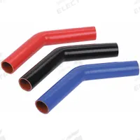 FLEXTECH Elbow Hose: 3 1/4 in Hose Inside Dia., 10 in Hose Lg, Blue, Silicone, Silicone (MPN 45-325 X 10). Key specifications — Hose Cover Material: Silicone; Hose Color: Blue; Temp. Range: -65° to 350°F; Hose Tube Material: Silicone; Brand: FLEXTECH.