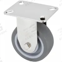 APPROVED VENDOR Plate Caster: Rigid, No Brake, Rubber, 4 in Wheel Dia., 1 1/2 in Wheel Wd, Rigid (MPN 33H932). Key specifications — Brand: APPROVED VENDOR; Wheel/Tread Color: Red; Roll Up: Rigid.