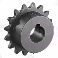 TSUBAKI Single Strand Sprocket: 35, For 3/8 in Chain Pitch, 5/8 in Bore Dia, 16 Teeth, Steel (MPN 35B16F-5/8). Key specifications — Brand: TSUBAKI.