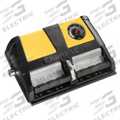 ENERPAC Air Hydraulic Pump: 10,000 psi Max. Op Pressure, 61 cu in Reservoir Capacity, Foot (MPN XA11G). Key specifications — attr944931: Retract; attr944932: 3-Way; attr995446: Foot.