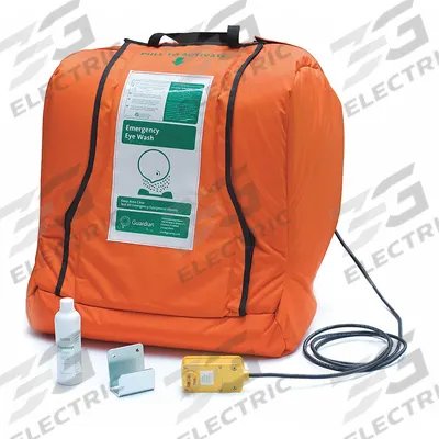 GUARDIAN EQUIPMENT Eyewash Station: Gravity-Fed, 120 V AC, 16 gal Cap, Eyes - Heated Gravity-Fed Portable Eyewash Stations