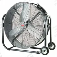 DAYTON Portable Fan: 36 in Blade Dia, 120V AC, Mobile, 1/2 hp, Direct Drive, Steel (MPN 1YNW5). Key specifications — Mobility: Mobile; Voltage: 120V AC; Brand: DAYTON.