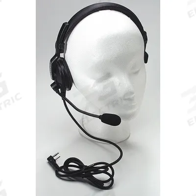 KENWOOD Headset: Fits Kenwood, For NX-P1000 Series, Over-the-Head, Black, 1 Wires - Kenwood-Compatible Earpieces & Headsets