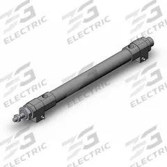 SMC Round Body Cylinder: 25 mm Bore, 200 mm Stroke, Non-Repairable, Aluminum, Basic Mounting, Adj (MPN RHCB25-200). Key specifications — attr1122958: Rotating Rod; attr942235: Carbon Steel; attr942202: SMC; attr942209: Aluminum; attr942227: Basic; attr942243: RHC.