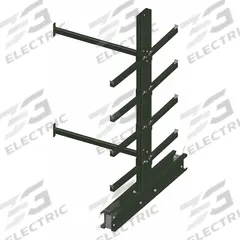 JARKE Cantilever Rack: Add-On, Medium-Duty, 74 3/16 in x 81 1/2 in x 10 ft, Straight Arm (MPN MD-10AJ). Key specifications — Arm Style: Straight; Brand: JARKE.