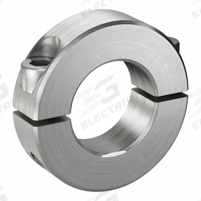 RULAND MANUFACTURING Shaft Collar: 2-Piece, Inch, Round, Clamp-On, 15/16 in Bore Dia - Stainless Steel Shaft Collars