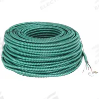 SOUTHWIRE Metal Clad Armored Cable: 12 AWG, 2 Conductors, Stranded, 250 ft, 600 V Volt, MC-HCF (MPN 55636101). Key specifications — Grounding Conductor Insulation Color: Green; Brand: SOUTHWIRE.