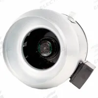 In-Line Duct Fan: 910 cfm Max., 10 in Duct, 305 W, 120V AC, 1 Ph, IP44, Galvanized Steel (MPN 49838). Key specifications — Includes: Mounting Brackets; Brand: FANTECH; Speed Controllable: Yes; High-Efficiency Motor: No; Nameplate Voltage: 120V AC; Number of Speeds: 1; Airflow @ 0.000 in SP - Range: 750 to 1,500 cfm; High-Efficiency Motor_Broad: Standard-Efficiency Motor.