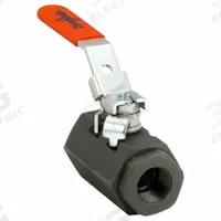 DYNAQUIP CONTROLS Manual Two-Way Ball Valve: 3/4 in, Carbon Steel, Straight, FNPT x FNPT, Two-Piece (MPN VLE2.AK0P 3/4). Key specifications — Brand: DYNAQUIP CONTROLS; Handle: Locking Lever.