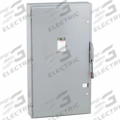 SQUARE D Safety Switch: Non-Fusible, 400 A, Three Phase, 600V AC, Galvanized Steel, Indoor (MPN HU365). Key specifications — attr867131: SQUARE D.