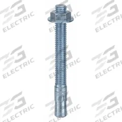 MKT FASTENING Wedge Anchor: 3 3/4 in Overall Lg, 3/8 in Dia, 3/8"-16 Thread Size, Steel, 50 PK (MPN 2538334). Key specifications — Brand: MKT FASTENING; Anchor Type: Wedge; Finish Type: Zinc Yellow.
