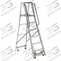 LOUISVILLE LADDER Platform Stepladder: 6 ft Ladder Size, Aluminum, 300 lb Load Capacity, 56 lb Wt (MPN AP5006). Key specifications — Brand: LOUISVILLE LADDER; Included Features: Casters.