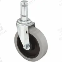 APPROVED VENDOR Stem Caster: Swivel, No Brake, 5 in Wheel Dia., 1 1/4 in Wheel Wd, Polyurethane, Std (MPN 32J814). Key specifications — attr1111099: APPROVED VENDOR; attr1111095: Gray; attr1176855: Swivel.