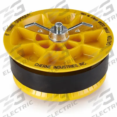 CHERNE Pipe Plug: Wing Nut, End of Pipe, For 6 in Pipe - Wing-Nut Closure Blocking Plugs