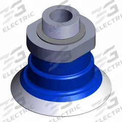 SMC Vertical Vacuum Inlet: Flat, M5 x 0.8 Vacuum Port, 35 mm Pad Dia, Food Grade Silicone Rubber, 40 (MPN ZP3P-T35PTSF-AG2). Key specifications — attr1019136: ZP3P-T35PTSF-AG2; attr1019138: SMC; attr1019139: 40.