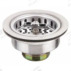 APPROVED VENDOR Strainer: Stainless Steel, Unfinished, 2 3/8 in Overall Ht, 4 in Overall Dia (MPN 1PPF6). Key specifications — Product Type: Sink Drain; Brand: APPROVED VENDOR; Finish: Unfinished; Material: Stainless Steel; Includes: Rubber Gasket.