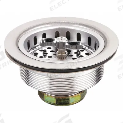 APPROVED VENDOR Strainer: Stainless Steel, Unfinished, 2 3/8 in Overall Ht - Sink Drains with Basket Strainer without Tailpiece