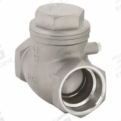 APPROVED VENDOR Swing Check Valve: Swing, Inline Valve Body, 1 1/2 in Pipe Size - Stainless Steel Inline Swing Check Valves